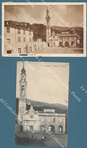 FERRADA, Genova. 2 cartoline d'epoca viaggiate