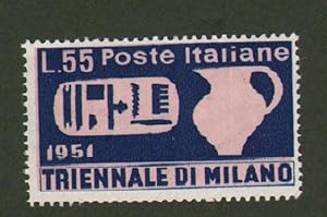 Repubblica Italiana. 1951. Triennale di Milano. Valore da lire 55 (Sassone n. 667).