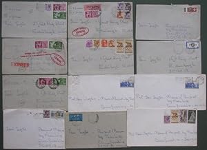 Repubblica. Insieme di otto lettere e quattro espressi indirizzati in Scozia.
