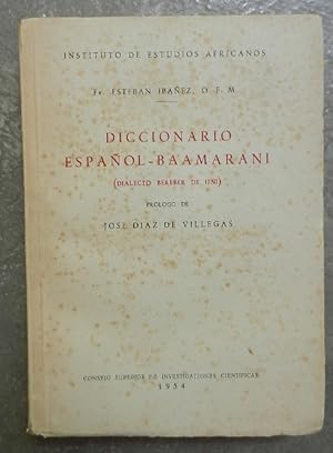 Diccionario español-baamarani (dialecto bereber de Ifni).