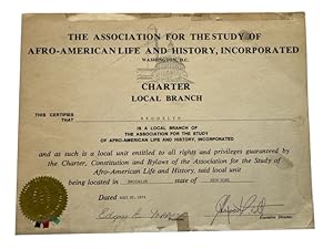 Charter Local Branch This Certifies that Brooklyn is a Local Branch of the Association for the St...