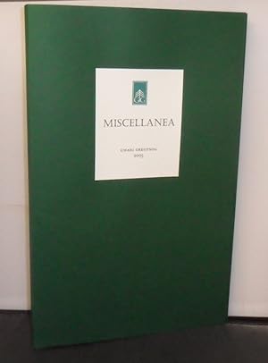 Gwasg Gregynog - Miscellanea (Green Edition) : A Portfolio of c.35 pieces of ephemera issued in 2005