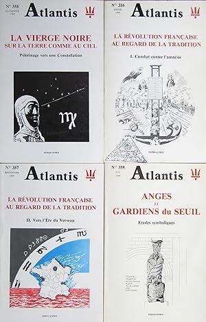 Revue ATLANTIS N° 355 à 358 62ème année complète (1988-1989)