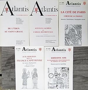 Revue ATLANTIS N° 346 à 350 60ème année complète (1986-1987)