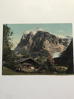 Schweizerhaus und Wetterhorn (WK 3586) Photochrom
