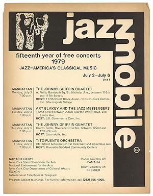 [Broadside]: Jazzmobile: Fifteenth Year of Free Concerts: Jazz - America's Classical Music (July ...