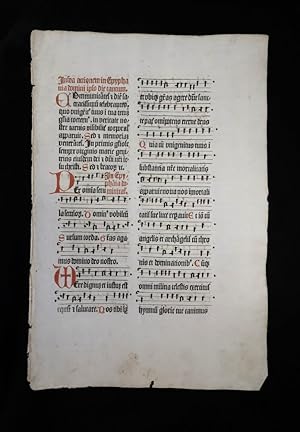Leaf from Missale Coloniense 1487 music.