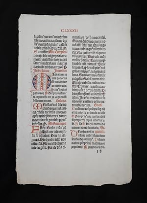 Leaf from Missale Coloniense 1487 CLXXXII