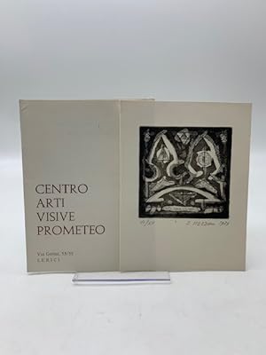 Centro Arti Visive Prometeo, Lerici (Invito alla mostra di Ernestino Mezzani con incisione numera...