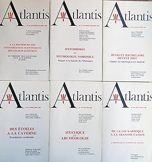 Revue ATLANTIS N° 340 à 345 59ème année complète (1985-1986)