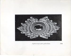 LAMINA V40305: Jaume Mercade, Agulla de pit amb perles fines 1926