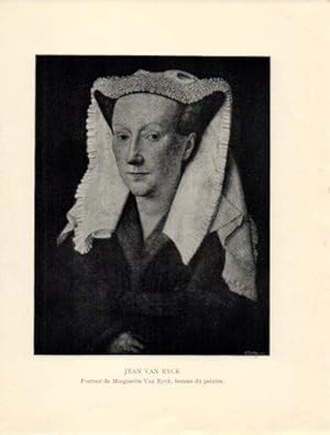 LAMINA V40346: Portrait de Marguerite Van Eyck, Jean Van Eyck