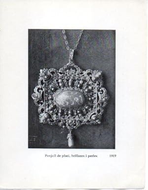 LAMINA V40312: Jaume Mercade, Penjoll de plati brillants i perles 1919