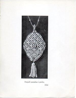 LAMINA V40313: Jaume Mercade, Penjoll esmaltat i perles 1919