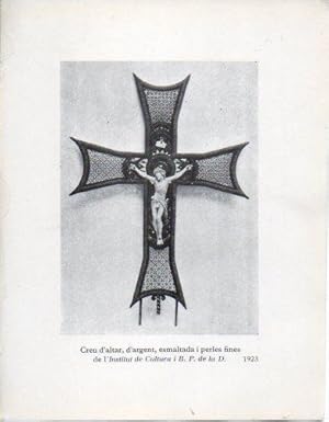 LAMINA V40297: Jaume Mercade, Creu d´altar d´argent esmaltada i perles fines 1923