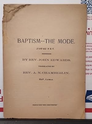 Pamphlet In Sequoyan Syllabary, Cherokee Language, Baptism - The Mode