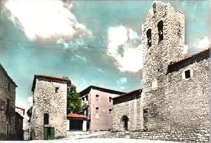 POSTAL PV10113: Castellar de N´Hug, iglesia fachada principal