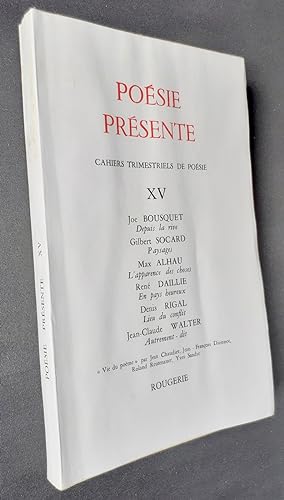 Poésie présente. Cahiers trimestriels de poésie. N°XV, juin 1975.