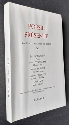 Poésie présente. Cahiers trimestriels de poésie. N°X, octobre 1973.