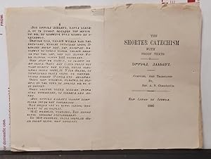 Rare Pamphlet In Sequoyan Syllabary, Cherokee Language / The Shorter Catechism