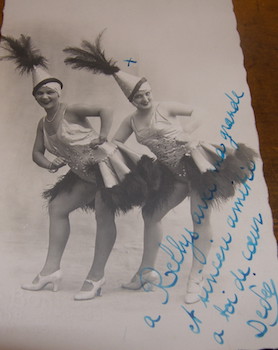 Black & White Postcard with signed dedication to Henri Rellys, signed by [DeLee?].