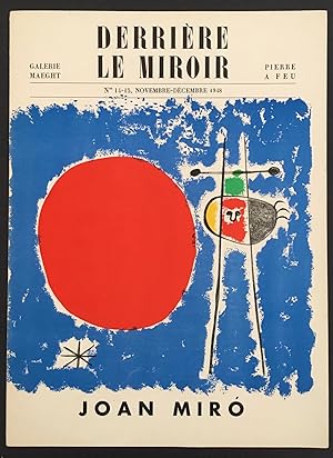 Derriere Le Miroir Nos 14-15, Novembre-Decembre 1948 Joan Miró