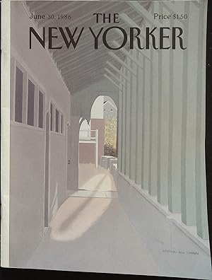 The New Yorker June 30, 1986 Gretchen Dow Simpson Cover, Complete Magazine