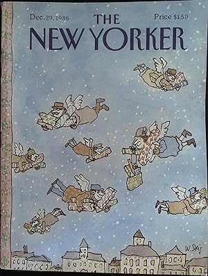 The New Yorker December 29, 1986 William Steig Cover, Complete Magazine