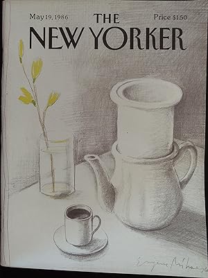 The New Yorker May 19, 1986 Eugene Mihaesco Cover, Complete Magazine