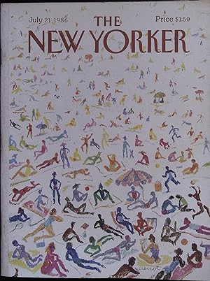The New Yorker July 21, 1986 Andrej Czeczot Cover, Complete Magazine