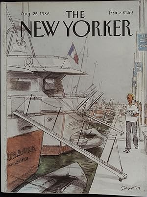 The New Yorker August 25, 1986 Charles Saxon Cover, Complete Magazine