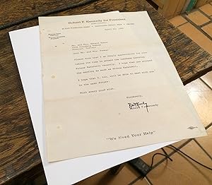Letter from Robert F. Kennedy to Mr.&Mrs. Edward Pomes
