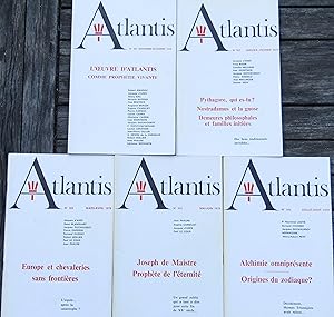 Revue ATLANTIS N° 300 à 304 52ème année complète (1978-1979)
