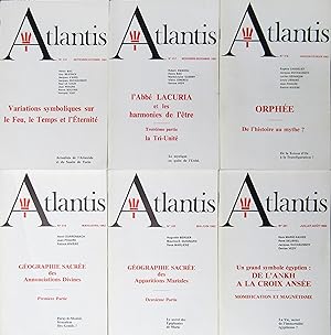 Revue ATLANTIS N° 316 à 321 55ème année complète (1981-1982)