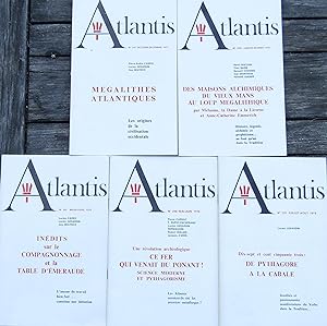 Revue ATLANTIS N° 295 à 299 51ème année complète (1977-1978)