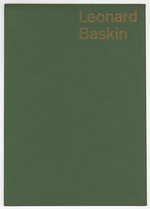 [Exhibition Catalog]: Leonard Baskin: Woodcuts and Wood-Engravings. a part of the Graven Image ex...
