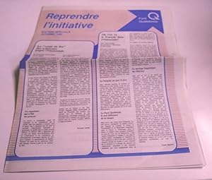 Reprendre l'initiative, édition spéciale automne 1986