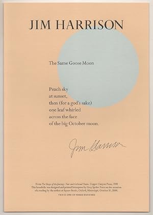 Same Goose Moon (Signed Broadside)