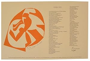 Open Eye (Signed Broadside)
