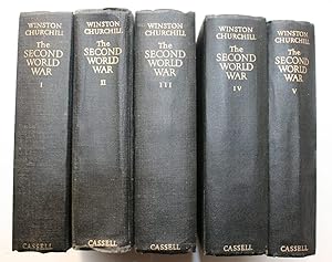 The Second World War. Volumes 1 - 5. First Editions