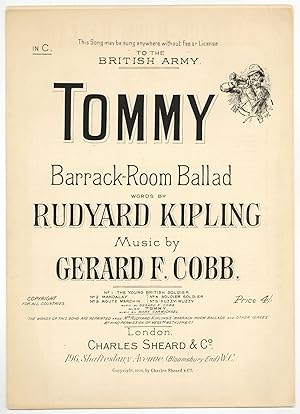 [Sheet music]: Tommy!: Barrack Room Ballad