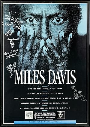 Miles Davis | for the First Time in Australia | In Concert with his 7 Piece Band . [a signed post...