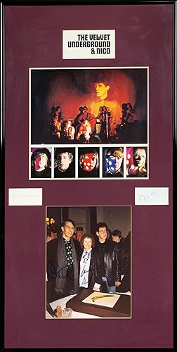 The Velvet Underground and Nico [a framed presentation featuring the autographs of all four membe...