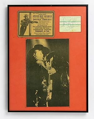 A signed ticket stub from Stevie Ray Vaughan's second, and last, tour of Australia in 1986