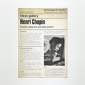 Henri Chopin: Graphic, Objective and Other Poems