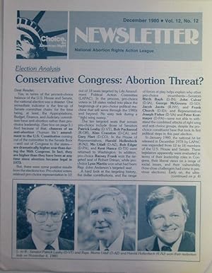 NARAL (National Abortion Rights Action League) Newsletter. December 1980. Vol. 12, No. 12