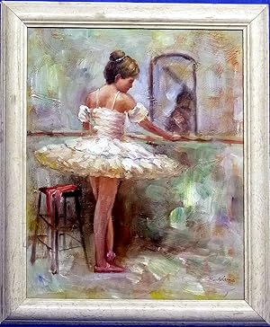 Young Ballerina In Dressing Room