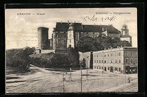 Ansichtskarte Krakau, Am Königsschloss