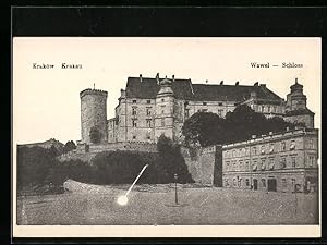 Ansichtskarte Krakau, Ansicht vom Schloss