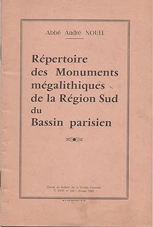 Répertoire des monuments mégalithiques de la région sud du Bassin parisien.